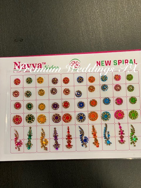 Designer Bindi Book - Assorted Colors & Designs - Premium Weddings TX