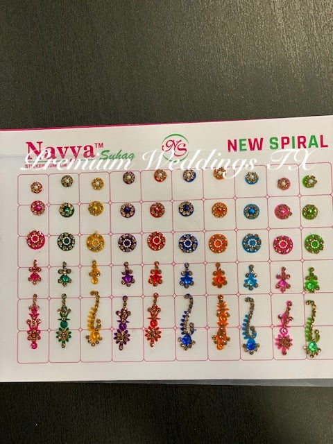 Designer Bindi Book - Assorted Colors & Designs - Premium Weddings TX