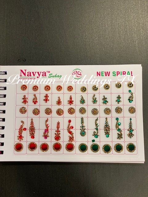 Designer Bindi Book - Assorted Colors & Designs - Premium Weddings TX