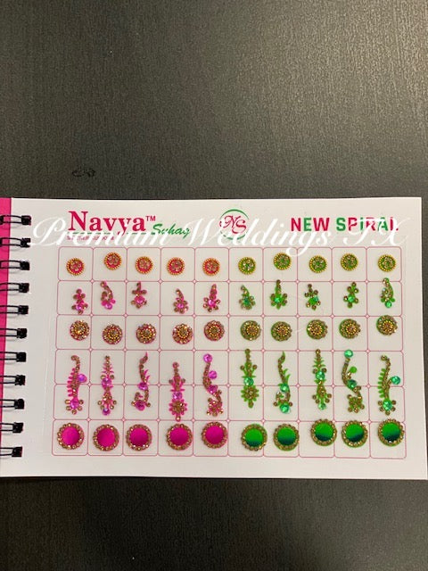 Designer Bindi Book - Assorted Colors & Designs - Premium Weddings TX