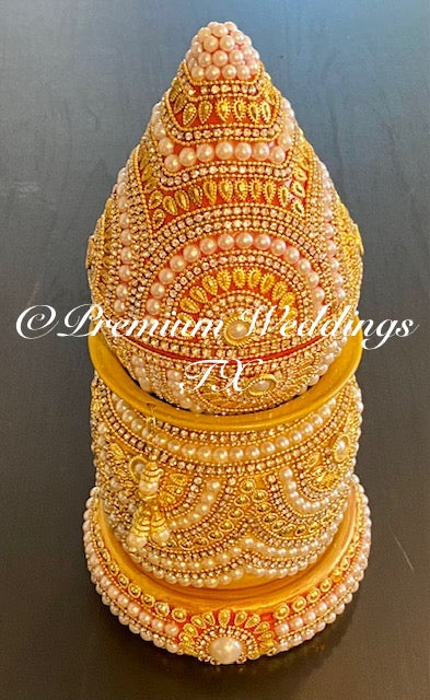 Gold Pearl Kalaash Set - Premium Weddings TX