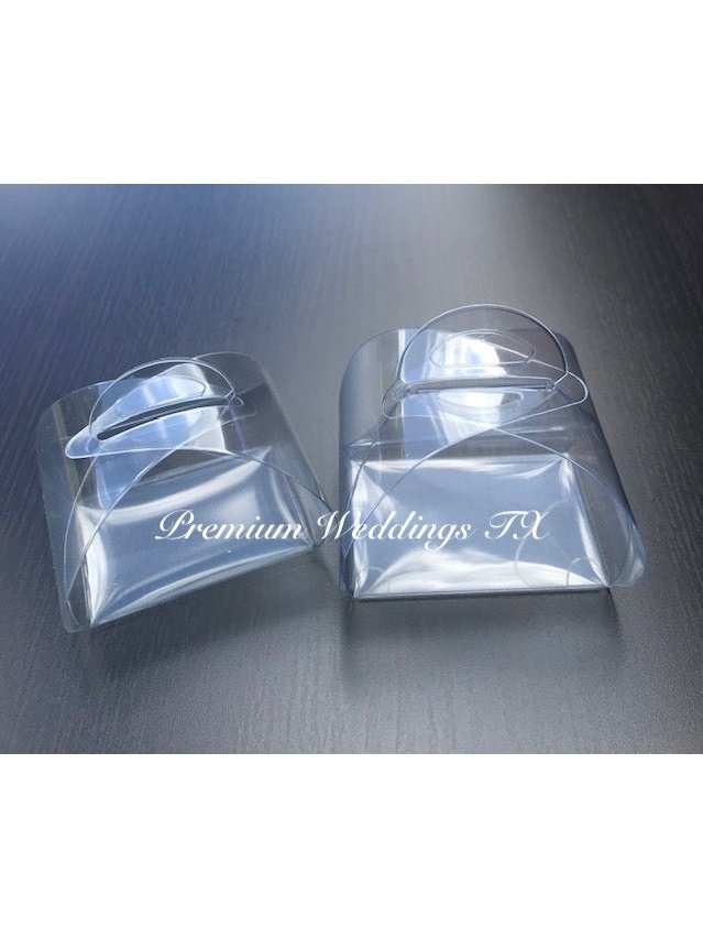 Purse Clear Favor Box With Handles - Small - Premium Weddings TX