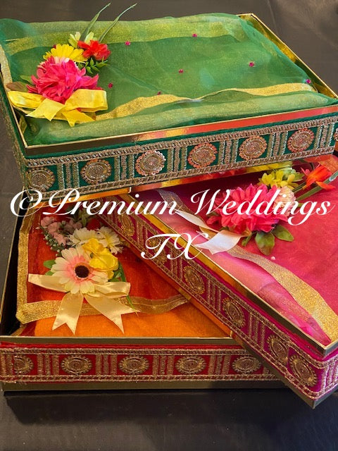 Thaals Bari Trays / Gift Packaging - Premium Weddings TX