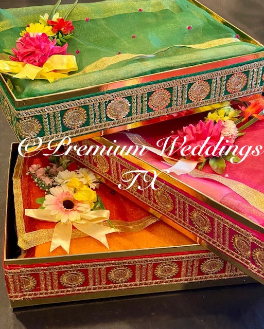 Thaals Bari Trays / Gift Packaging - Premium Weddings TX