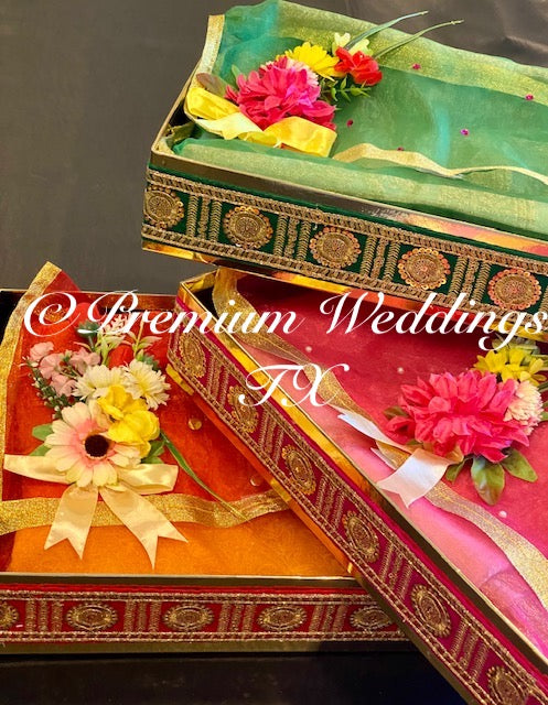Thaals Bari Trays / Gift Packaging - Premium Weddings TX