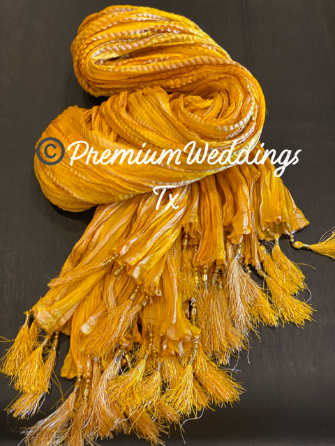 Yellow Dupatta - Premium Weddings TX