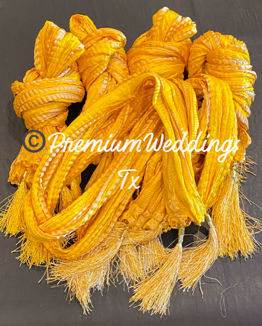 Yellow Dupatta - Premium Weddings TX
