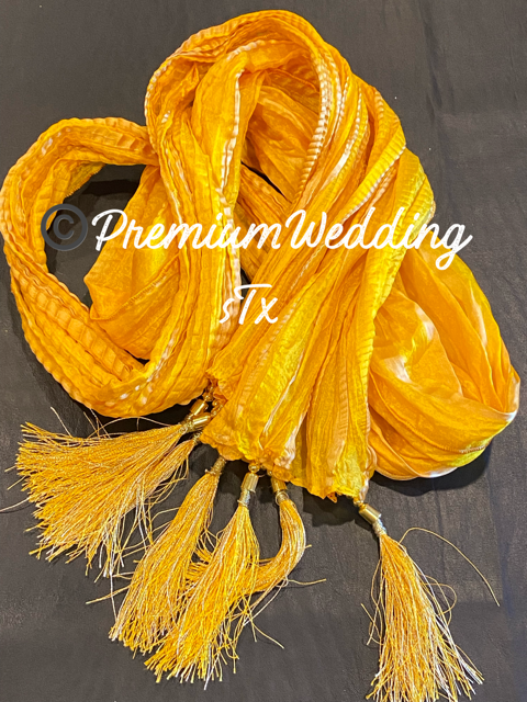 Yellow Dupatta - Premium Weddings TX