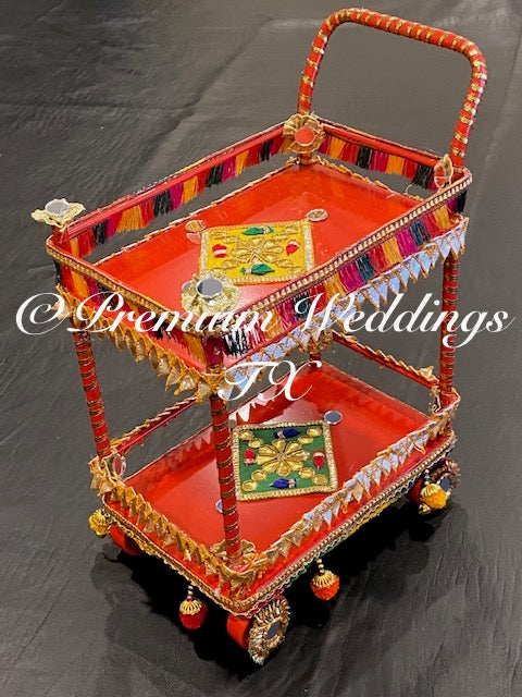 Heavy Duty Decorated Rolling Cart - 1Ct - Premium Weddings TX