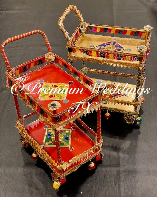 Heavy Duty Decorated Rolling Cart - 1Ct - Premium Weddings TX
