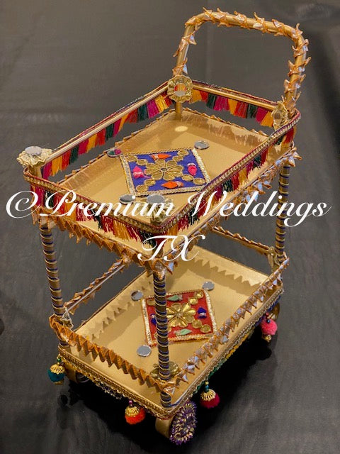 Heavy Duty Decorated Rolling Cart - 1Ct - Premium Weddings TX