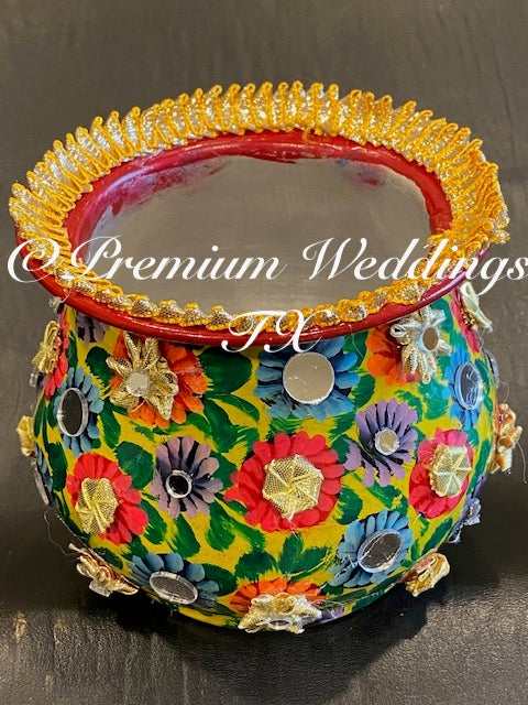 Truck Art Matka - Handmade - Premium Weddings TX