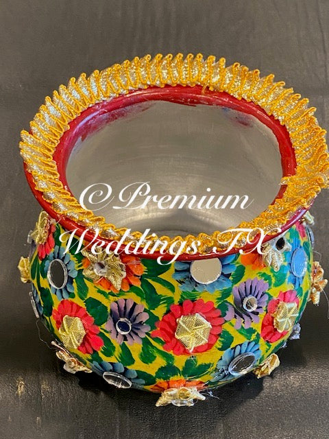Truck Art Matka - Handmade - Premium Weddings TX