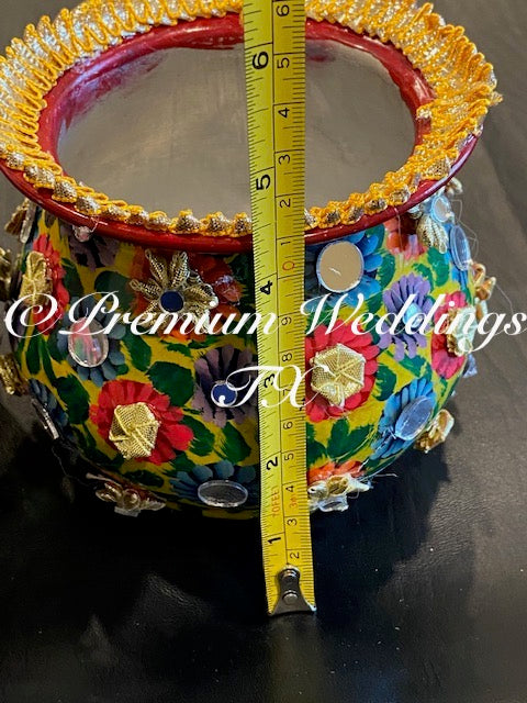 Truck Art Matka - Handmade - Premium Weddings TX