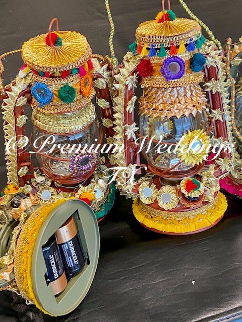 LED Decorative Lantern - Handmade - 1Ct - Premium Weddings TX