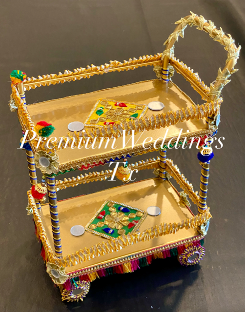 Heavy Duty Decorated Rolling Cart - 1Ct