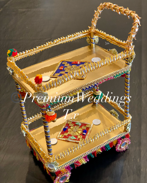 Heavy Duty Decorated Rolling Cart - 1Ct - Premium Weddings TX