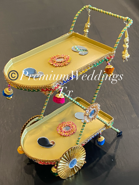 Gold Decorative Carts - Handmade