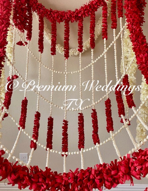 Phoolo Ki Chadar - Red - Premium Weddings TX
