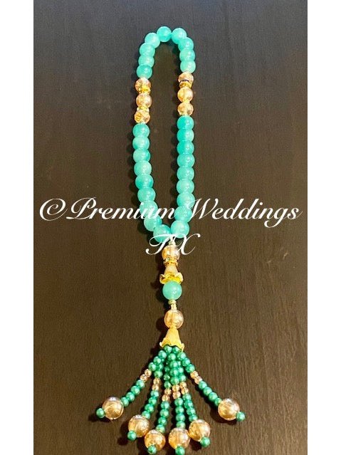 Teal Bead Tasbih - 1Ct