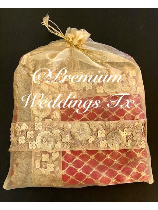 Red Nikkah Dupatta - Premium Weddings TX