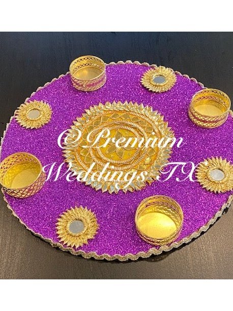 10" Bulk Mehndi Plates - Assorted Colors