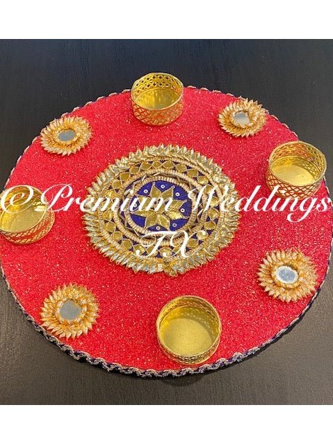 10" Bulk Mehndi Plates - Assorted Colors