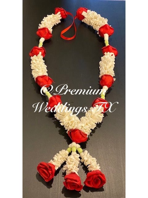 Red Rose Artificial Handmade Garland - Set of 2 - Premium Weddings TX