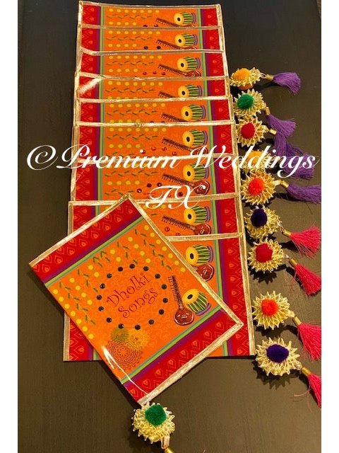 Dholki Song Book - 1 Book - Premium Weddings TX