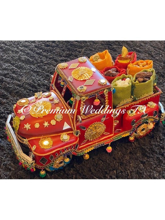 Red Embellished Large Truck - Premium Weddings TX