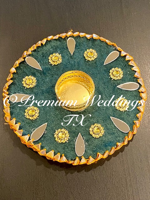 Mehndi Plates - Set of 3 - Premium Weddings TX