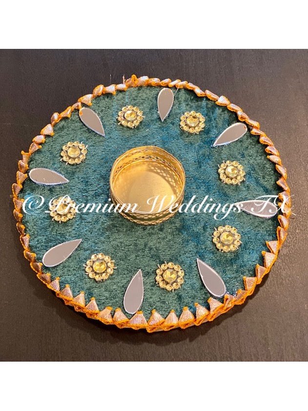 Mehndi Plates - Set of 3 - Premium Weddings TX