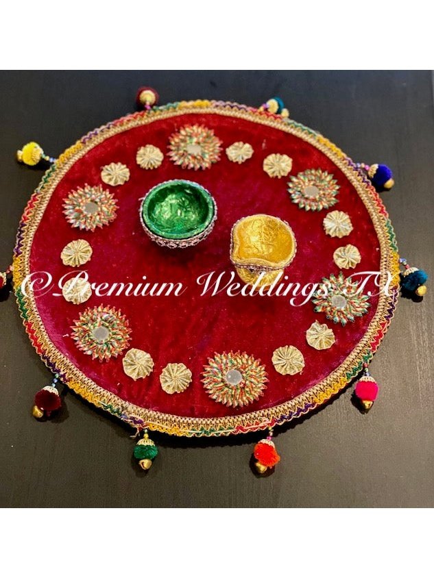 Red Mehndi Thaali - Premium Weddings TX