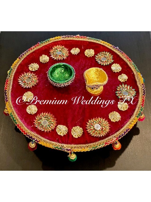Red Mehndi Thaali - Premium Weddings TX