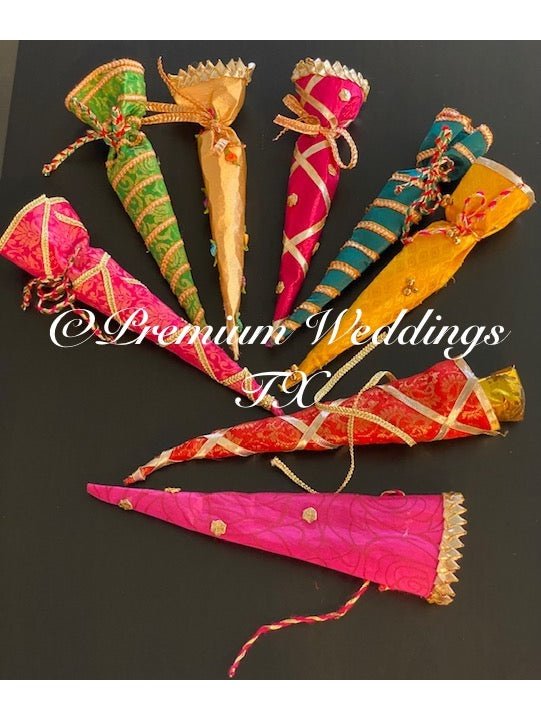 Mehndi Cone Covers - Assorted - Premium Weddings TX