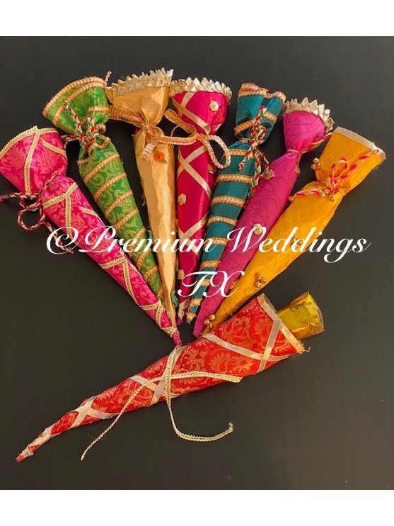 Mehndi Cone Covers - Assorted - Premium Weddings TX