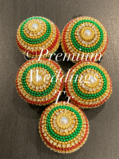 Red Green Decorative Supari - Premium Weddings TX