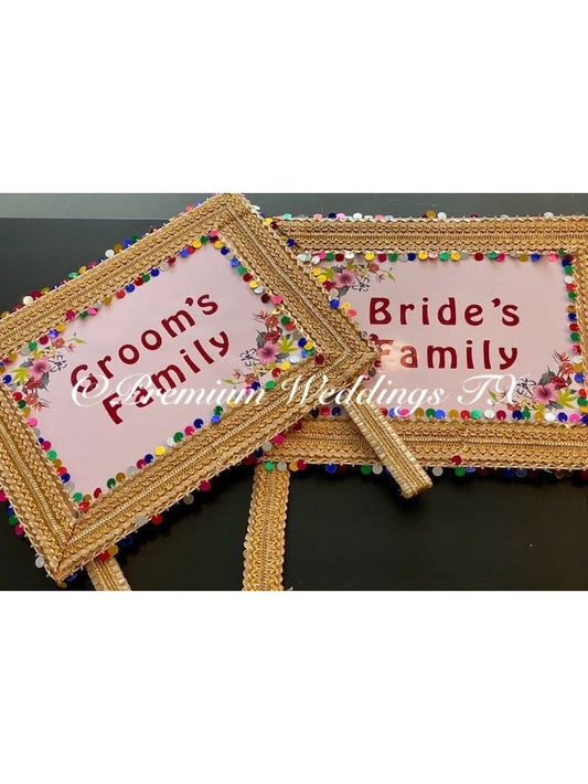 Bride & Groom Banners - Set of 2