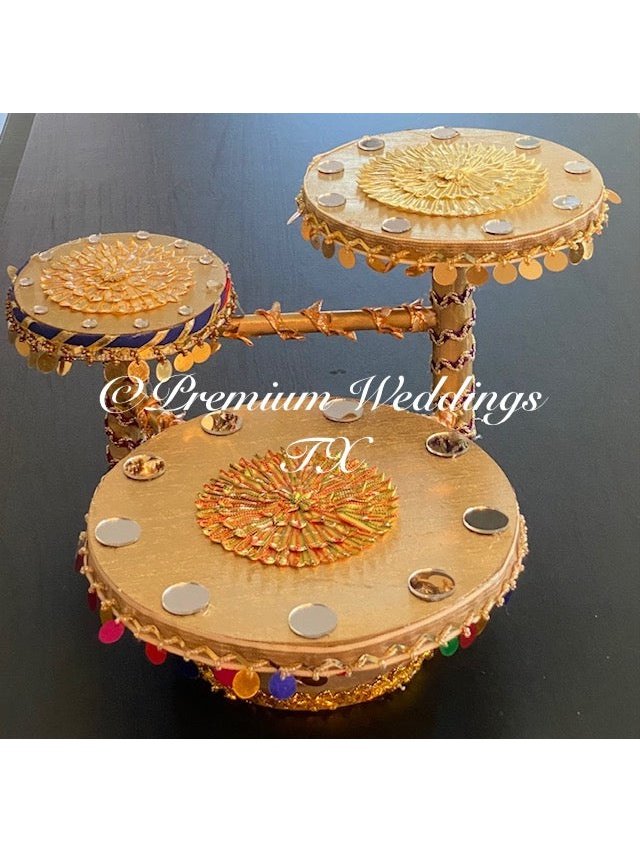 3 Tier Decorative Wood Stand