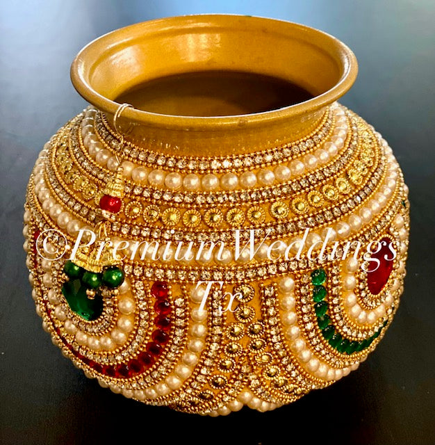 Medium Kalaash / Matki - Assorted Color & Design - Premium Weddings TX