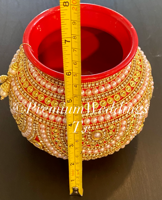 Medium Kalaash / Matki - Assorted Color & Design - Premium Weddings TX