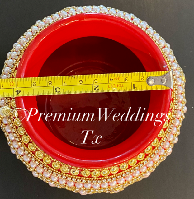 Medium Kalaash / Matki - Assorted Color & Design - Premium Weddings TX
