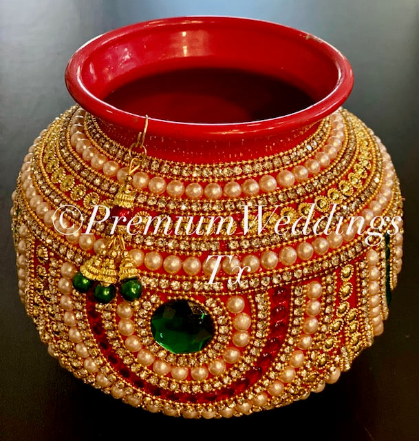 Medium Kalaash / Matki - Assorted Color & Design - Premium Weddings TX