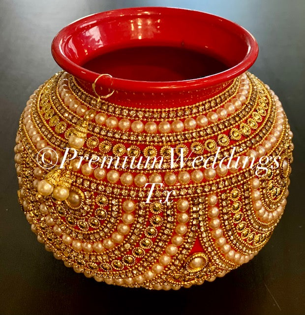 Medium Kalaash / Matki - Assorted Color & Design - Premium Weddings TX