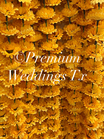 Eco-Friendly Flower Garlands, Garlands,Flower Garlands, Wall Decor, Wedding Decor, Shaadi, Shaadi Decor, Indian Wedding Decor, Pakistani Wedding Decor, Marigold Flower Backdrop, Handmade Backdrop Decor, Diwali Decor, Eid Decor, Housewarming Decor, Navratri Decor, Baby Shower Decor, Bridal Shower Decor, Garland Decor, Lohri Decor, Janmashtami Decor, Rakhi Decor