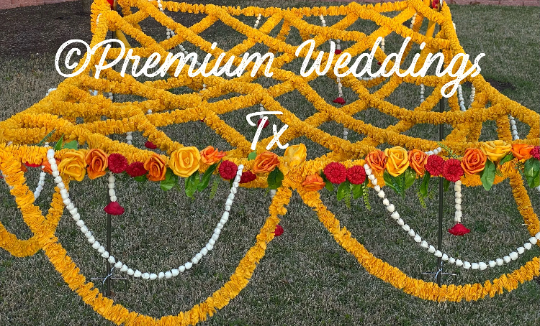 Phoolo Ki Chadar Yellow Flowers - Premium Weddings TX
