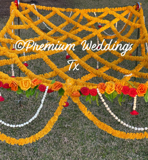 Phoolo Ki Chadar Yellow Flowers - Premium Weddings TX