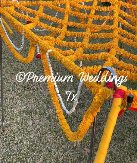 Phoolo Ki Chadar Yellow Flowers - Premium Weddings TX