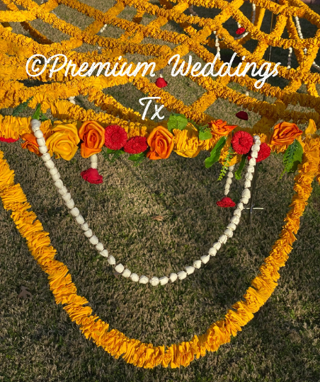 Phoolo Ki Chadar Yellow Flowers - Premium Weddings TX