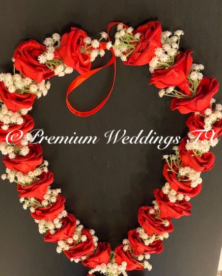 Baby's Breath & Red Rose Artificial Garland, Gajra Haar, Varmala, Garland, Rose Garlands, Flower Garlands, Artificial Garlands, Dulha Garland, Dulhan Garland, Shaadi Varmalaa, Varmalaa, Shaadi Haar, Shaadi Garlands, Gajra Garlands, Handmade Gajra Haar, Handmade Varmalaa, Handmade Haar, Handmade Shaadi Garlands, Handmade Garlands 